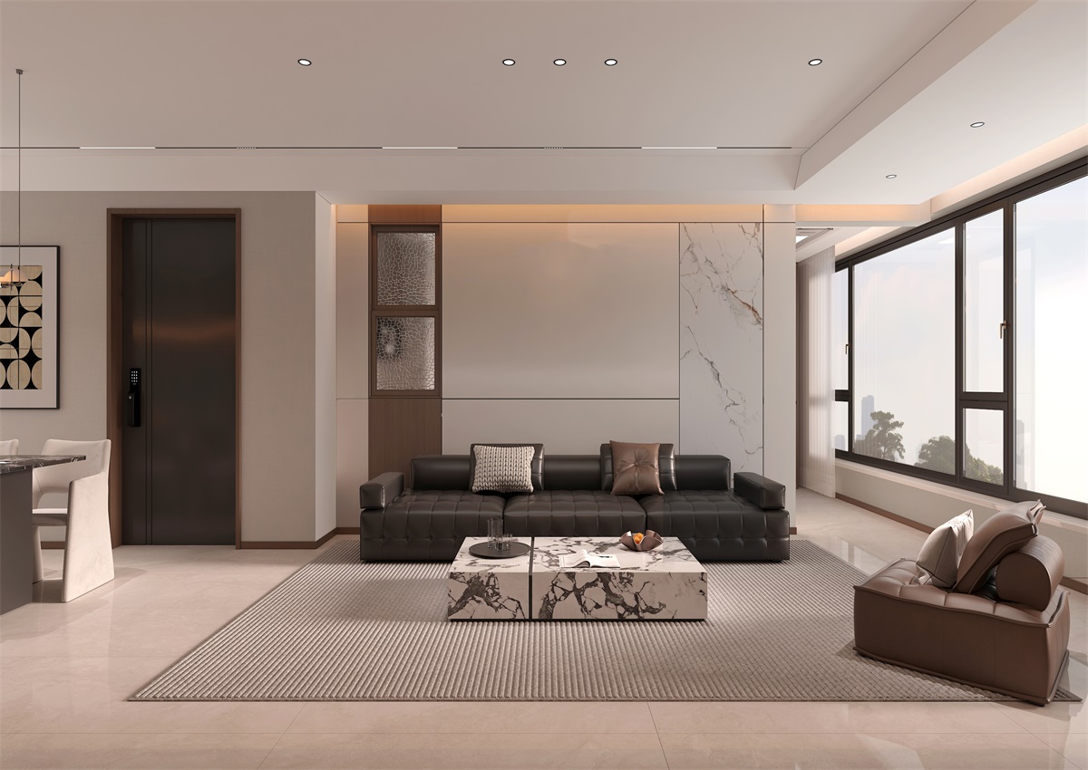 玉庭華府131㎡ | 現(xiàn)代意式+美拉德色系，濃郁棕調(diào)的電影氛圍直接封神！