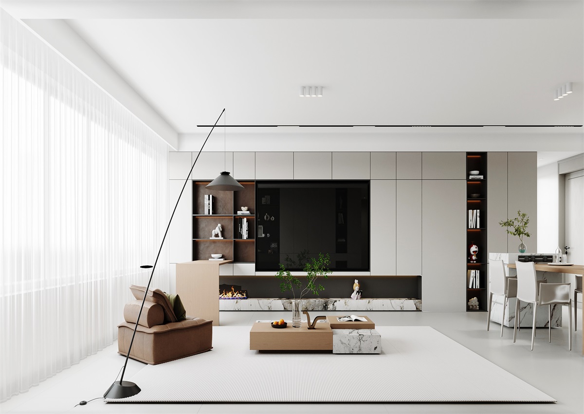 中海華樾143㎡ | 三口之家的極簡主義，審美+功能雙雙在線！