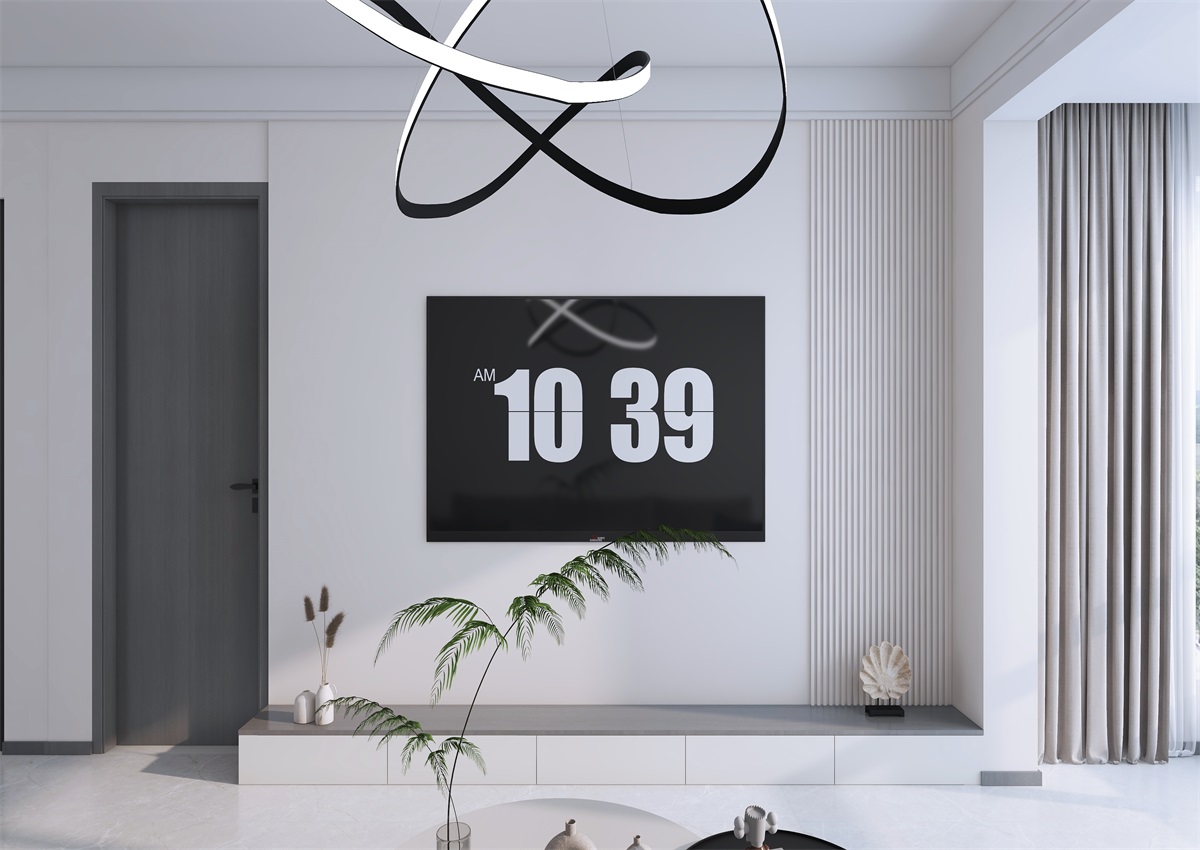 攬秀苑110㎡ | 小戶型裝修模板來(lái)了！現(xiàn)代簡(jiǎn)約風(fēng)+黑白灰百看不膩