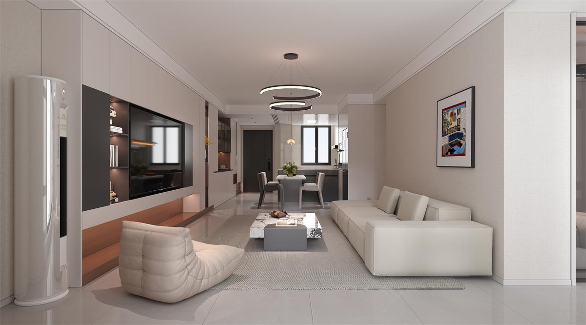 星耀閱海 |123㎡小三居極限改造！整墻收納柜+開放式餐廚，空間翻倍還顯大！