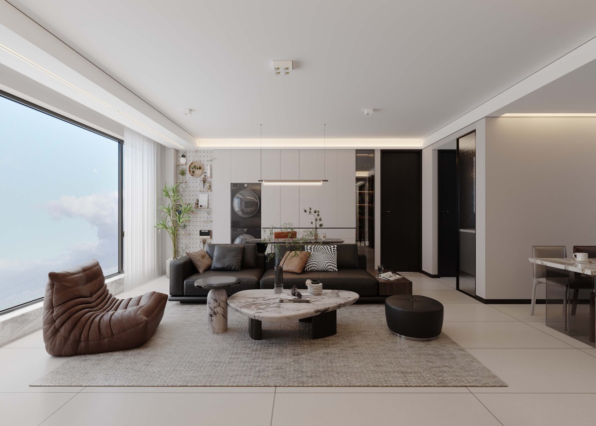 光耀上院128㎡ | 高效“去班味”的舒適現(xiàn)代風(fēng)！開(kāi)啟治愈系慢生活~