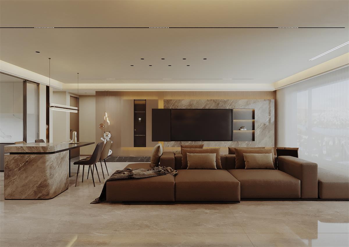 中恒央御143㎡ | 朋友說：品味不錯哦！你家意式輕奢風(fēng)顯貴又好看