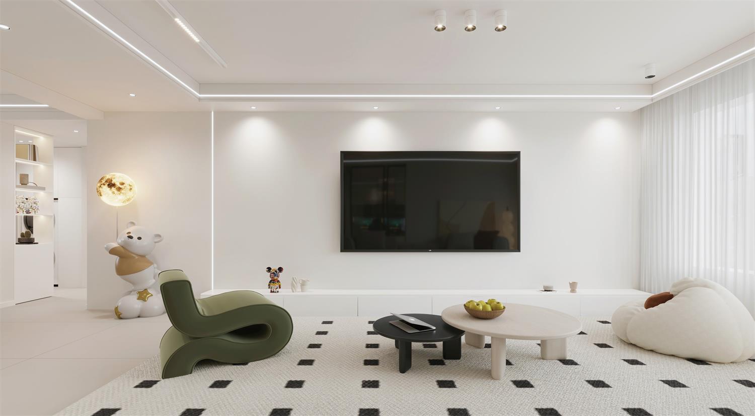 閱海萬家G2區(qū) | 144m2軟軟糯糯奶油風，一眼就淪陷的治愈感！