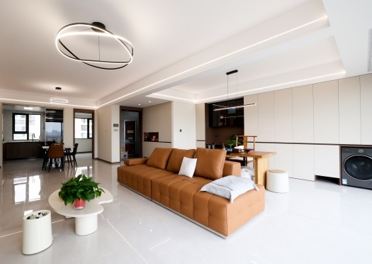 實(shí)景首發(fā) | 不做網(wǎng)紅造型！這套133㎡簡約風(fēng)的家，治愈往后余生~